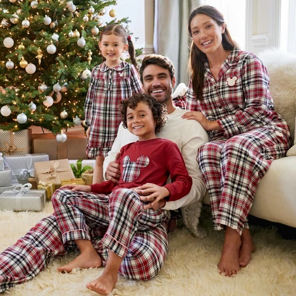 Disney Mickey Mouse Holiday Plaid Sleep Set For Kids 9 Disney Mickey Mouse Holiday Plaid Sleep Set For Kids - Image 7