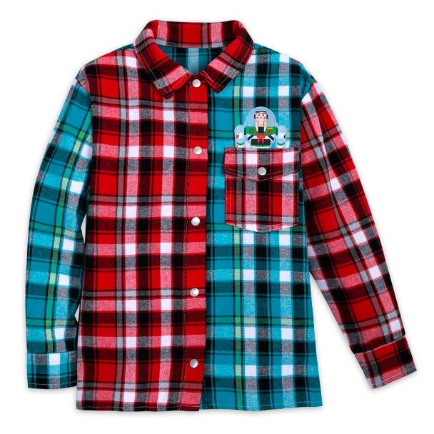Disney Pixar Holiday Flannel Shirt For Kids 3 Disney Pixar Holiday Flannel Shirt For Kids