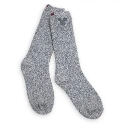 Disney Mickey Mouse Socks For Men By Barefoot Dreams – Light Gray