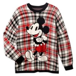 Mickey Mouse Holiday Plaid Spirit Jersey Sweater For Adults – Disneyland