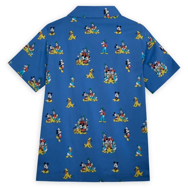 Disney Mickey Mouse And Friends Woven Shirt For Adults 4 Disney Mickey Mouse And Friends Woven Shirt For Adults - Image 2