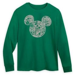 Disney Mickey Mouse Floral Long Sleeve T-Shirt For Adults