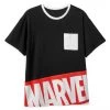 Disney Marvel Logo Ringer Fashion T-Shirt For Adults -Outlet men Store unnamed file 409