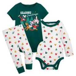 Disney Mickey Mouse And Friends Christmas Sleepwear Set For Baby