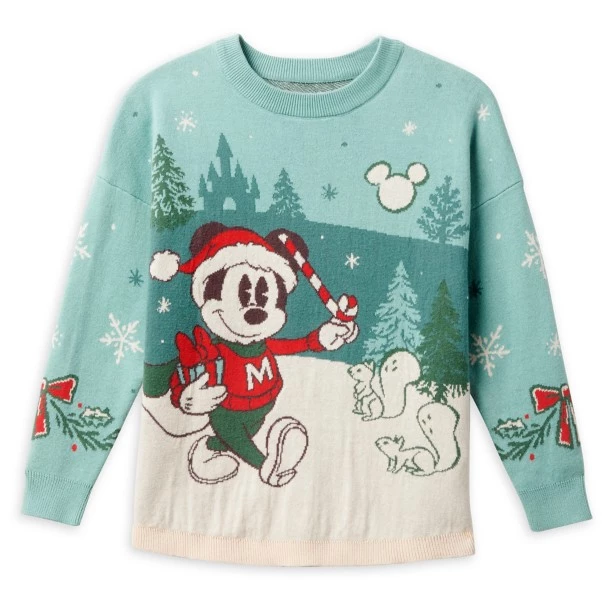 Disney Mickey Mouse Holiday Spirit Jersey Sweater For Kids 3 Disney Mickey Mouse Holiday Spirit Jersey Sweater For Kids