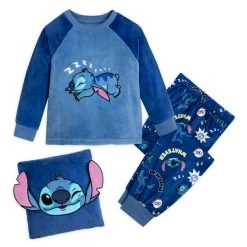 Disney Stitch Pajamas And Pillow Set For Kids