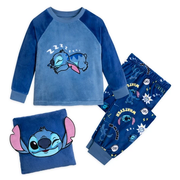 Disney Stitch Pajamas And Pillow Set For Kids 3 Disney Stitch Pajamas And Pillow Set For Kids