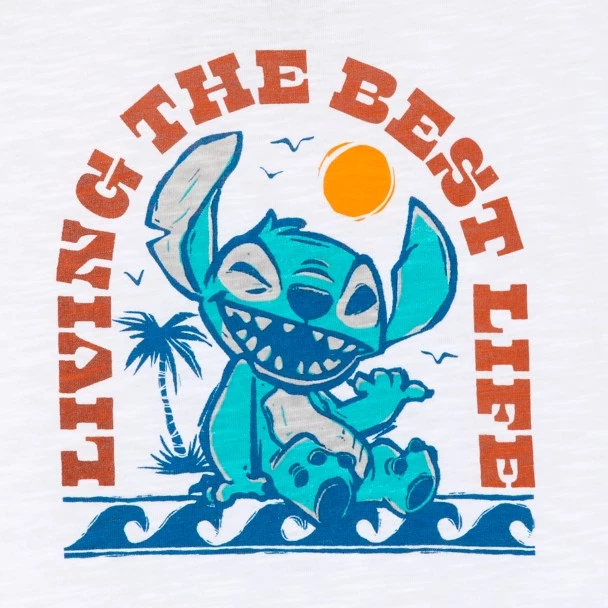 Disney Stitch ''Living The Best Life'' T-Shirt For Kids – Lilo & Stitch 4 Disney Stitch ''Living The Best Life'' T-Shirt For Kids – Lilo & Stitch - Image 2