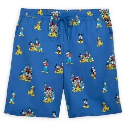 Disney Mickey Mouse And Friends Drawstring Shorts For Adults